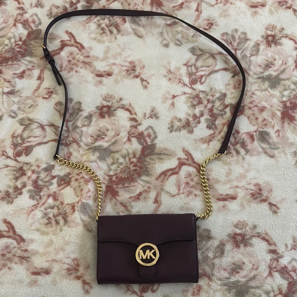 Michael Kors Burgundy Crossbody Bag
